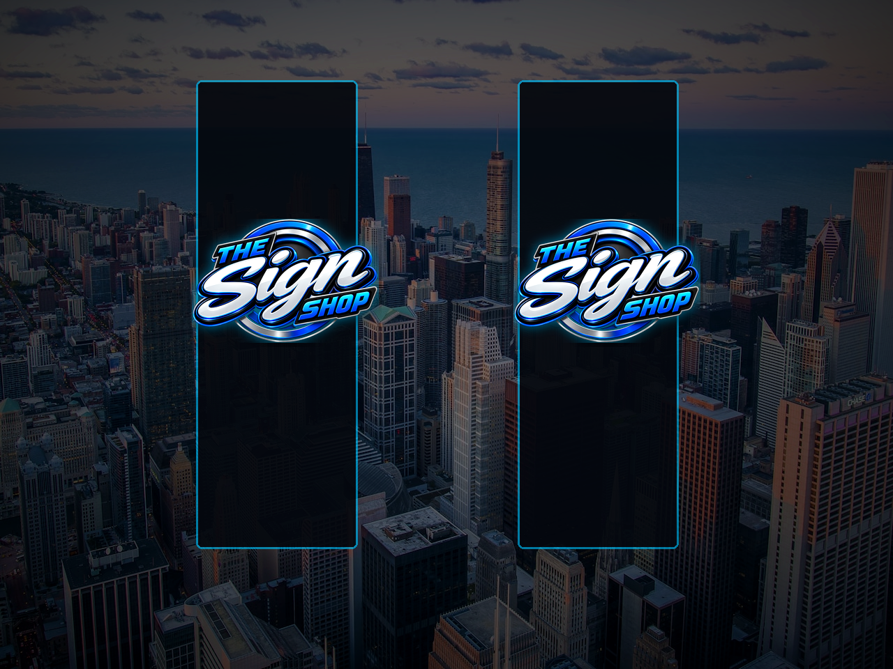 Pair of street pole banners