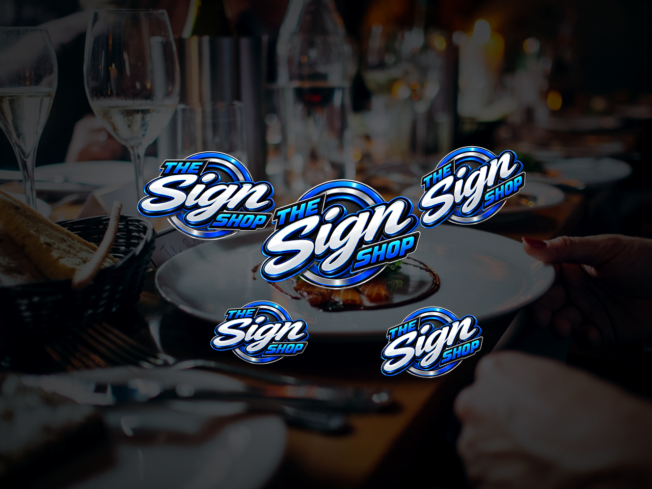 Die-cut logo stickers